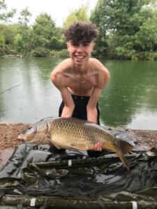Sam Aldridge - 31Lb 4oz - not the hardest fight but did have to play the fish quite a bit. Caught on the A2 baits mums special 10mm.  Very healthy looking fish no marks. This is also a PB - 27.8.20
