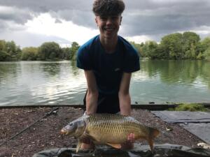 Sam Aldridge 19Lb 9oz - on shimano boilies, this fish took a very vicious take and seconds after buried itself in the weed bed and stayed there for 5 minutes and I had to slowly east it out 29.8.20