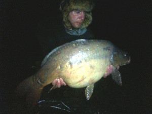 Chris Austin, 28Lb 3oz Westminster Field Lake from the Long Chuck 8.30 pm 17.12.11 