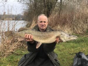 Robert Finch Westminster Fields Lake caught six Pike from 10Lb 2oz to16Lb 4oz 3.3.22