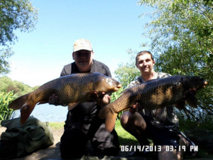 Sean Davies 19Lb 14oz and Darren Davies 15Lb 13oz Viaduct Lake 14.6.13