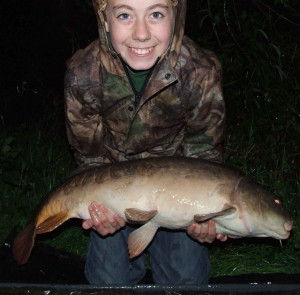 Jack Smith with his PB of 19Lb 8oz from the Westminster Field Lake Caught on Longfield Red Nut Boilies 2.6.12