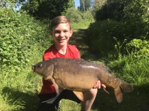 William Benningfield - Age 14 - 15lb Sutton big lake Surface - dog biscuit 19.5.18