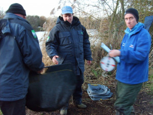 Junior Graham Docker returning his catch