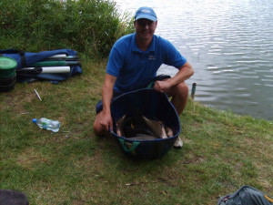 Jay Martin with part of his 60lb 2oz catch 14.8.11