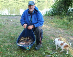 John Savage with part of his 83lb catch.