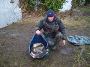 Paul Henniker with his winning catch