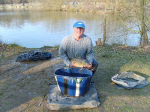 Steve Martin with part of his winning weight of Carp