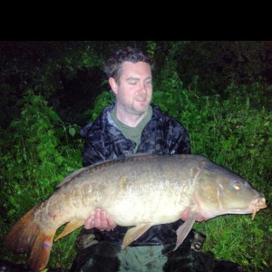 Chris Watson with the "Fang" 24lb 8oz Big Lake Swim 10 on Raspberry Boilie 4.6.12