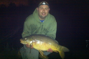 Jay 15lb 10oz Sutton Big Lake 23.3.13 - 36 hour into the sesh only a baby but more than welcome in the cold had it on tigger nut and maple (cheers Gary) quite a spread of bait maybe 2kg hook bait was 18mm topped with a milky toffee in the humps fishing 35-40 yards out size 8 korda Kurv shank B n trap hook link standard lead clip with 18" of rig tube