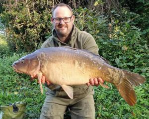 Lee Crane 27lb, Big Lake, A 24-hour session on Sutton Big lake, 13 fish in total. All caught on Sticky Krill wafters 28-29th-September 2023
