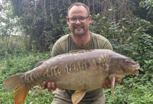 Lee Crane 29lb Big Lake, A 24-hour session on Sutton Big lake, 13 fish in total. All caught on Sticky Krill wafters 28-29th-September 2023