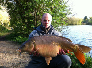 Lee Powell 19lb caught on cell boilie Sutton Small Lake 21.04.12