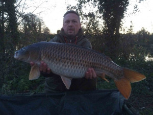Mark Ockenden 23Lb 10oz Big Lake @ 5.30am from Sutton Big lake on balanced pink cell 23.3.14