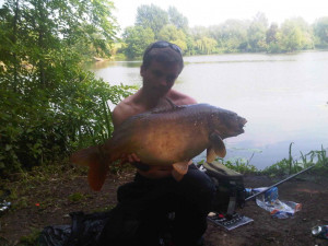 Sam Fitzsimons 20Lb Sutton Big Lake off the top on breadflake 29.5.12