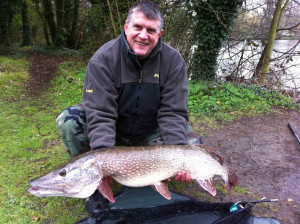 Nigel Kee 20Lb 8oz - Caught from the car park lake on a dead Zander - 30.3.11
